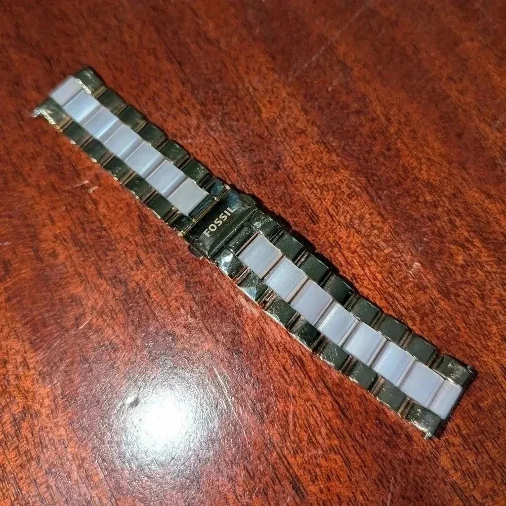 2/$10 Fossil Stainless Steel 18mm Watch Band